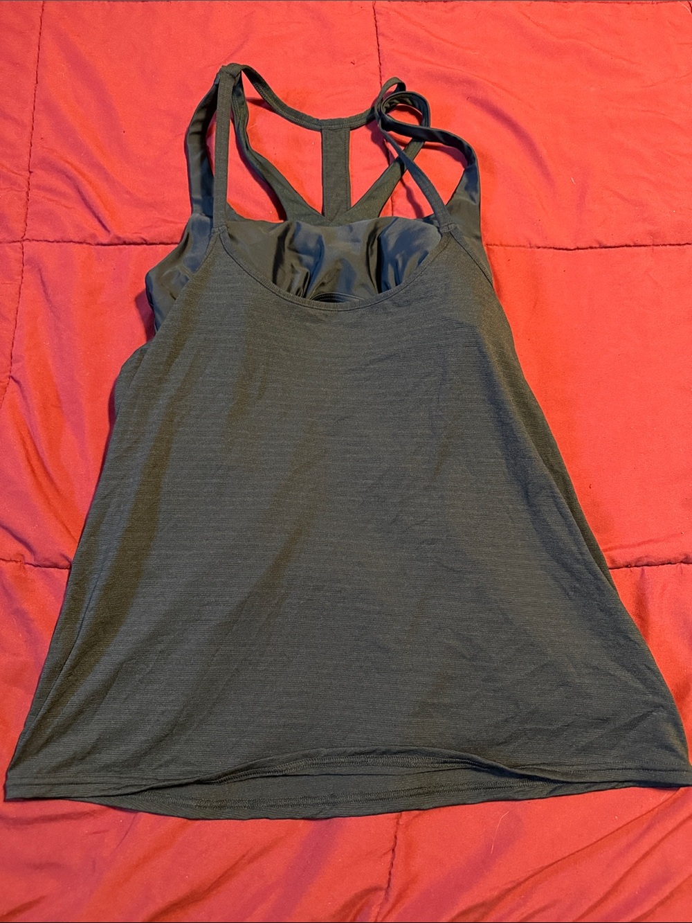 Prana Black Strappy Racerback Tank